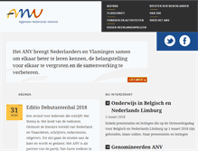 Tablet Screenshot of anv.nl